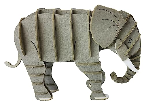 Fridolin Modello Di Carta 3D Elefante Grigio