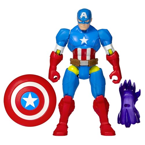 Marvel Hasbro Mixmashers, Captain America, Action Figure E Accessori Degli Avangers