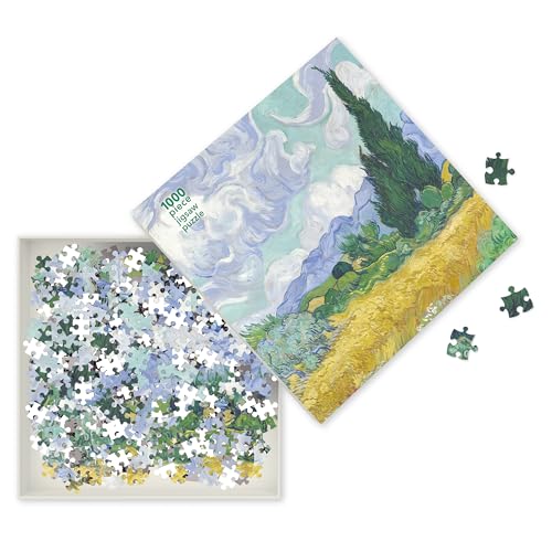 Adult Jigsaw Vincent Van Gogh - Wheatfield With Cypress: 1000 Piece Jigsaw