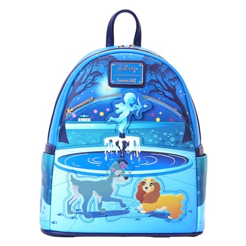 Loungefly Disney Lady And The Tramp 70Th Anniversary Mini Zaino