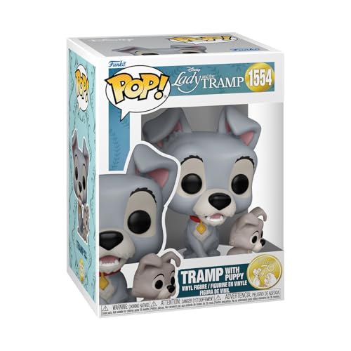 Funko Pop! Disney: Lady & The The Tramp - The Tramp With Puppy - Lady And The Tramp - Lilli E Il Vagabondo - Figura In Vinile Da Collezione - Idea Reg