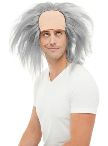 Funidelia | Parrucca Einstein Per Uomo Scienziati, Professore, Professioni - Bianco, Accessorio Per Costume