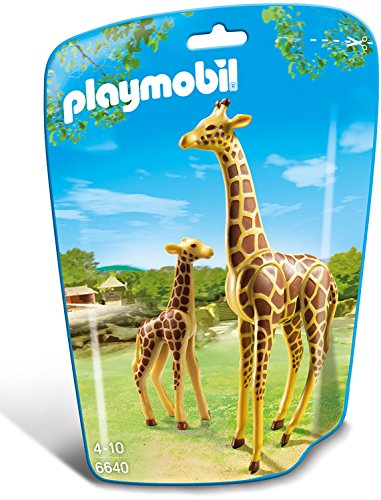 Playmobil 6640 - Giraffa Con Cucciolo, Marrone/Giallo