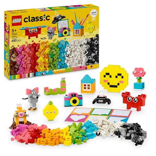 Lego Classic Scatola Della Felicità Creativa, Set Di Costruzioni Con 680 Mattoncini Colorati, Giochi Creativi E Di Fantasia Per Bambini E Bambine Da 5