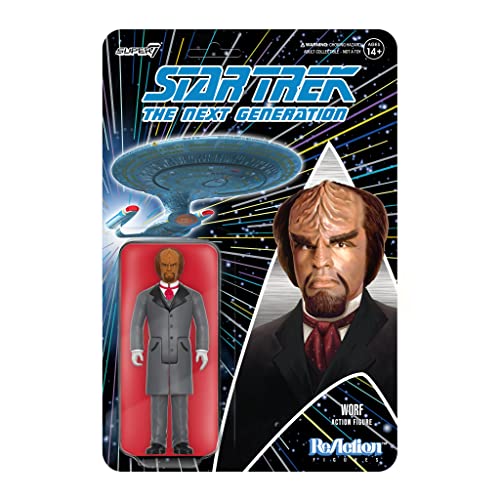 Super7 Star Trek: La Nuova Generazione Vittoriana Worf 9,7 Cm Reazione Figura