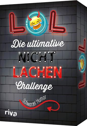 Riva Lol - Die Ultimative Nicht-Richen-Challenge - Schwarzer Humor: Mit Den Besten Witzen, Flachwitzen, Screzfragen. Partyspiel Mit Trinkspiel Variant