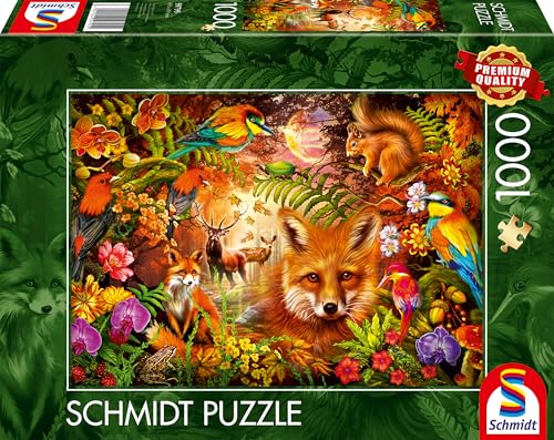 Schmidt Spiele 59795 Fiori E Piume, Puzzle Da 1000 Pezzi, Multicolore