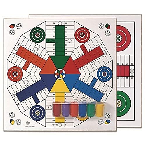 Cayro - Parcheesi Board Per 4 E 6 Giocatori - Board In Legno - Gioco Da Tavolo Per Famiglie - Gioco Tradizionale - Resistente E Facile Da Trasportare