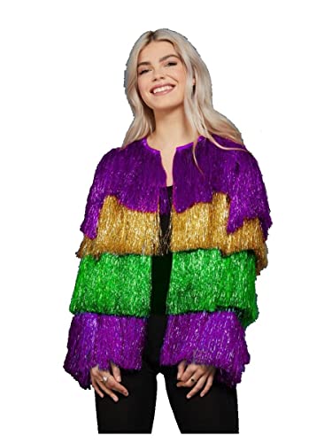 Smiffys Giacca Mardi Gras In Tinsel Fever