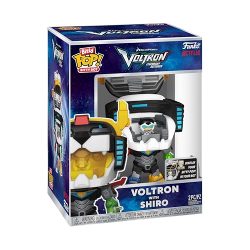 Funko Bitty Bots: Voltron: Legendary Defender - Voltron Con Shiro! Bitty Pop! - 0,9 Pollici E 4,85 Pollici - Voltron Classic - Collezionabile - Idea R