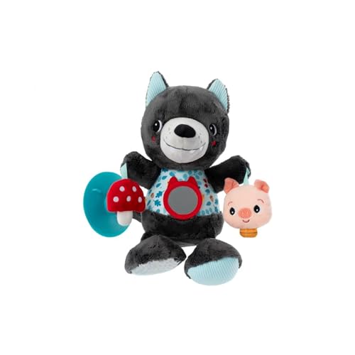 Lilliputiens - Peluche Di Attività Louis - Giocattolo Da Viaggio Con Ventosa Per Auto, Treno... - Attività Sonore E Luminose - Stimola E Intrattiene I
