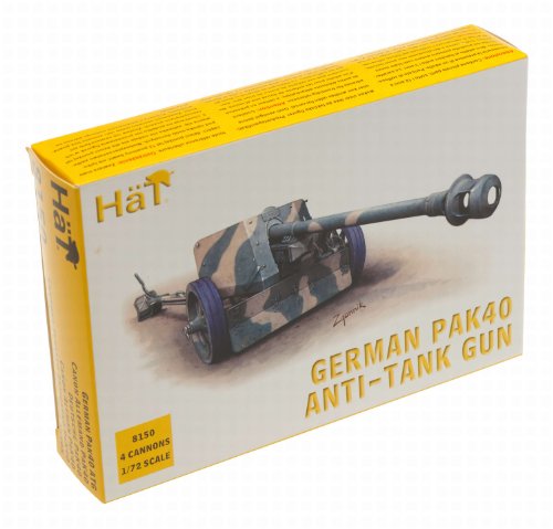 Hat Figures - Modellino Carro Armato Wwii German Pak40 75Mm At Gun - Hat8150