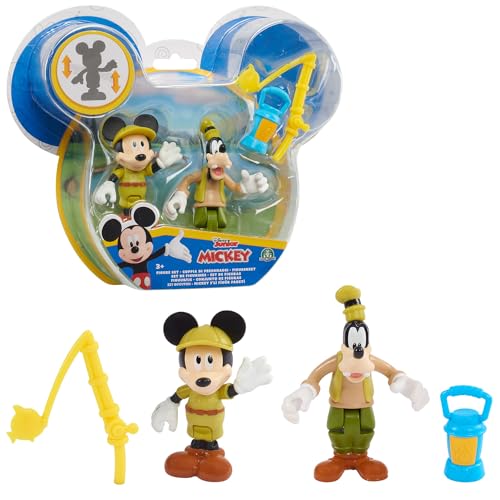 Mickey&Minnie Topolino, 2 Statuine Articolate Da 7,5 Cm Con Accessori, Diversi Modelli Disponibili, Giocattolo Per Bambini Dai 3 Anni In Su, Mcc04
