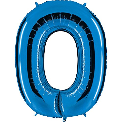 Grabo Numero 0 Superloon Confezione Singola, Lunghezza 100 Cm, Colore Blu, Blue, 40'' (1Mt), 000B-P