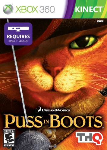 Thq Puss In Boots, Xbox 360 Kinect, Esp Xbox 360 Esp Videogioco