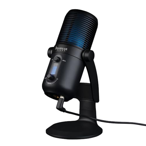 Konix Microfono Streaming Cablato Drakkar Fury Pro - Cavo Da 1,8 M - Nero