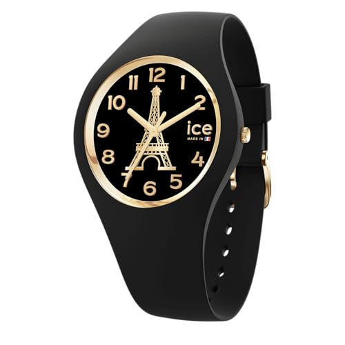 Ice-Watch - Ice Cocorico Eiffel Tower Black - Orologio Nero Da Donna Con Cinturino In Silicone - 023247 (Small)