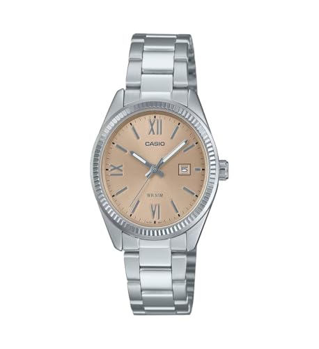 Casio Ltp1302Dd-4A2V Orologio Analogico Da Donna Standard In Acciaio Inossidabile Sun Ray Dial, Rosa