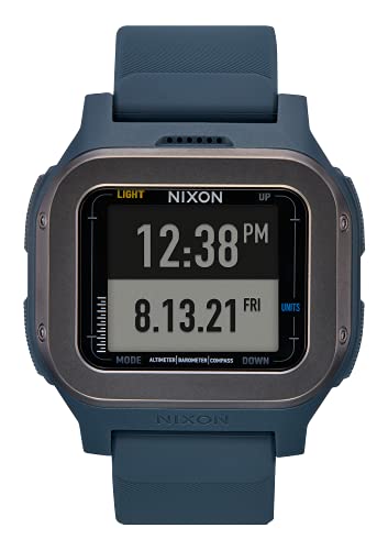 Nixon Orologio Digitale Al Quarzo Uomo Con Cinturino In Silicone A1324-307-00