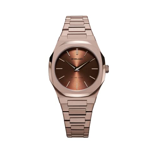 D1 Milano Orologio Da Donna Analogico Quadrante Marrone-Utbl15, Marrone, Cinturino