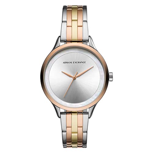 Armani Exchange Orologio Analogico Quarzo Donna Con Cinturino In Acciaio Inossidabile Ax5615