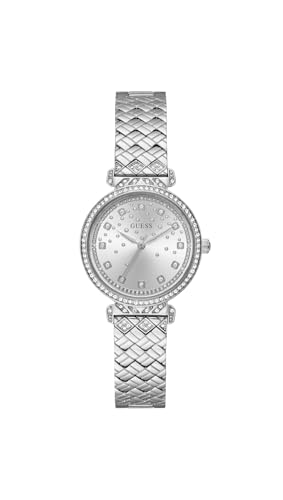 Guess Orologio Analogico Al Quarzo Donna Con Cinturino In Acciaio Inossidabile Gw0763L1