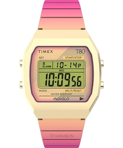 Timex Orologio Digitale Al Quarzo Unisex-Adulto Con Cinturino In Silicone Tw2V74400