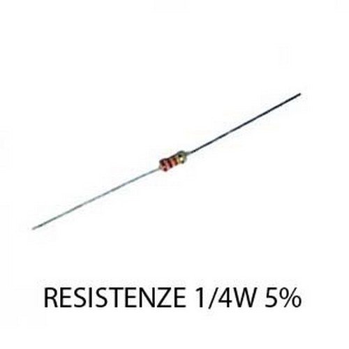 100 Resistenze 1/4W 5% (220 Ohm)