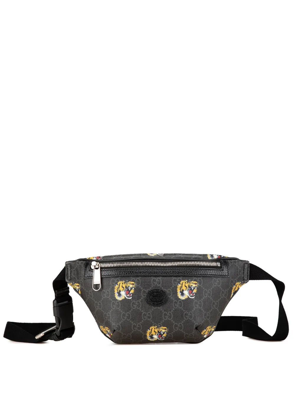 Gucci Pre-Owned 2016-2025 GG Supreme Tiger belt bag - Nero