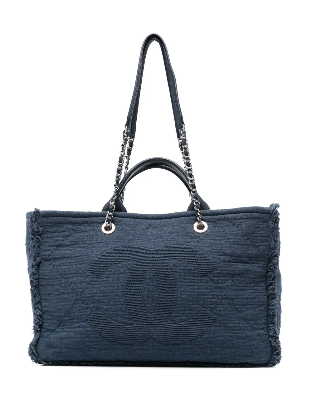 CHANEL Pre-Owned Borsa tote Deauville Jeans - Blu