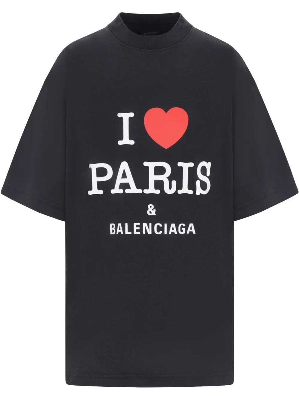 Balenciaga T-shirt I Love Paris & Balenciaga - Nero