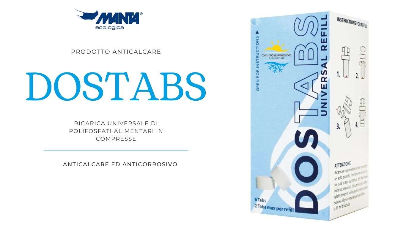 Manta ecologica ricarica universale di polifosfati in compresse dostabs