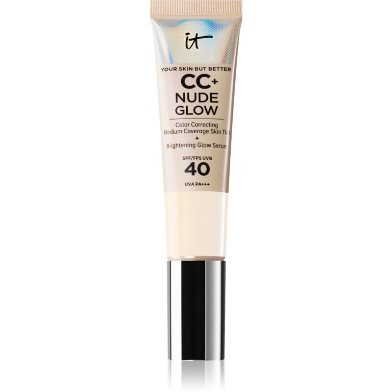 It Cosmetics Your Skin But Better Cc + Nude Glow Fondotinta Illuminante Spf 40 Colore Fair Porcelain 32 Ml