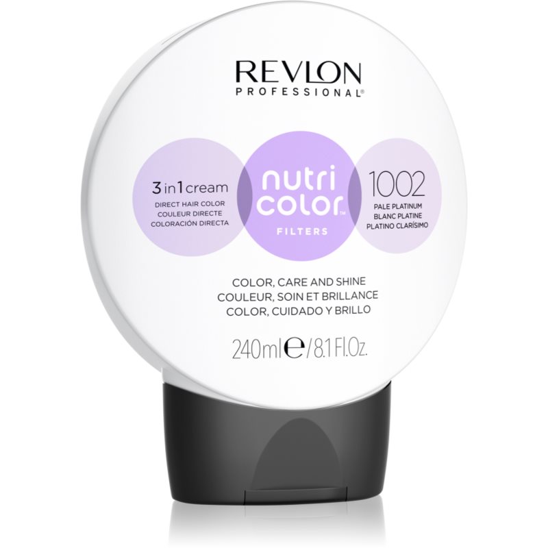 Revlon Professional Nutri Color Filters Metal-Ice Maschera Nutriente Colorata Per Uso Professionale 1002 240 Ml
