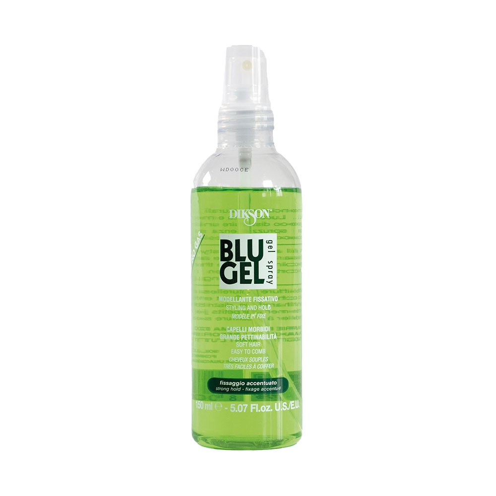 Blu Gel Spray Fissativo Modellante Lucidante Fissaggio forte Gel