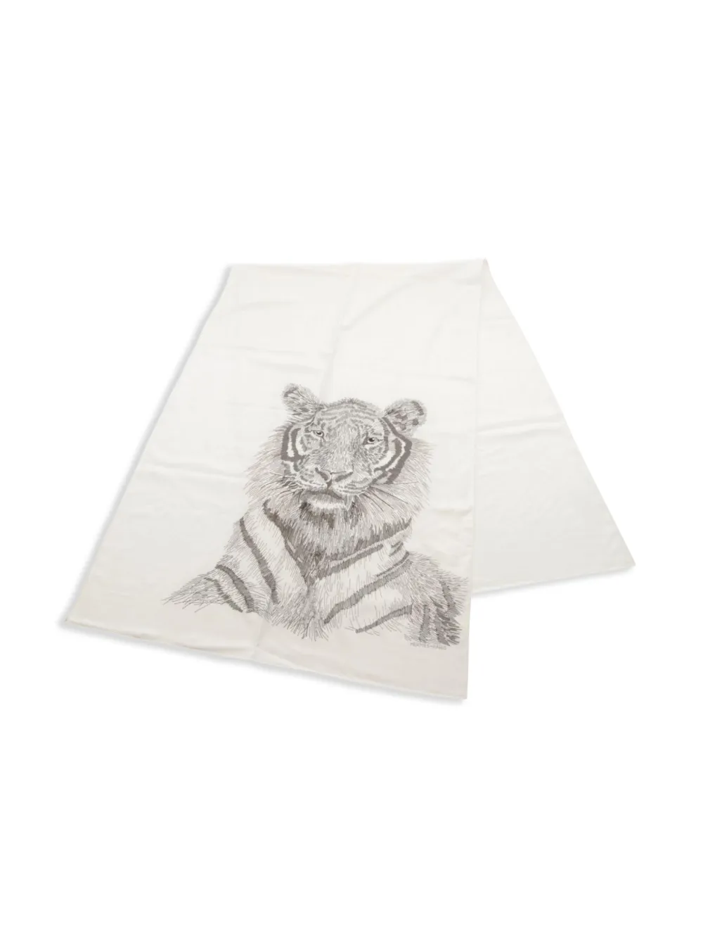 Hermès Pre-Owned 2010s embroidered scarf - Toni neutri
