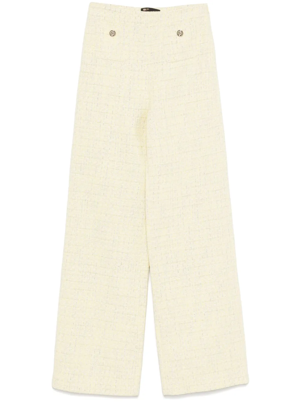 Maje tweed straight-leg trousers - Giallo