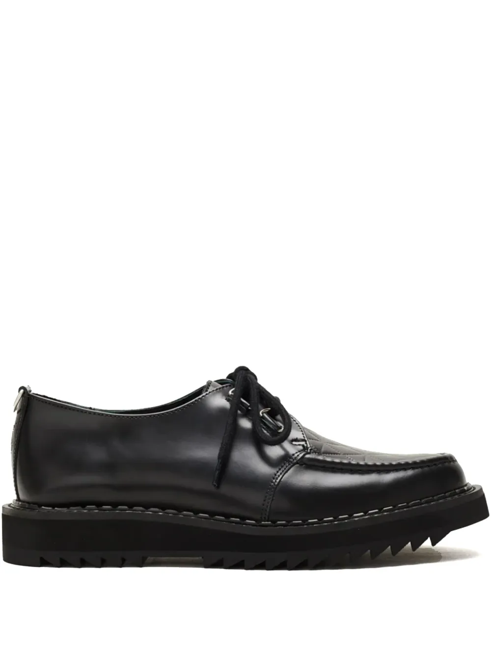 George Cox leather boat shoes - Nero