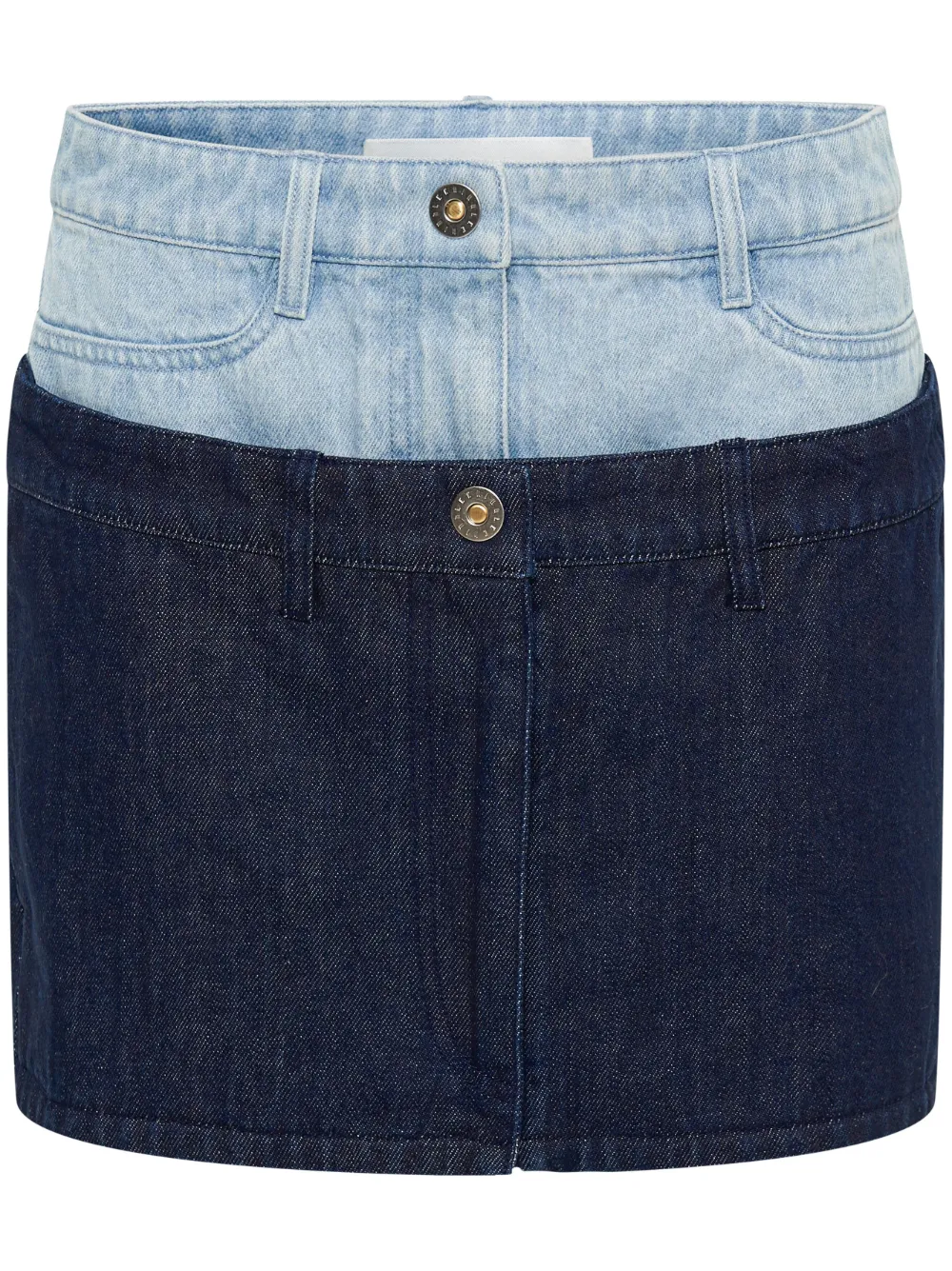 Dion Lee Minigonna denim a doppio strato - Blu