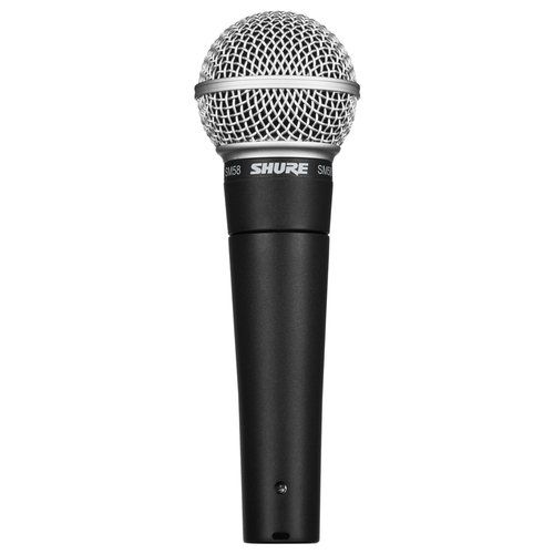 Microfono a filo shure sm58 lce sm58 senza interruttore black e silver