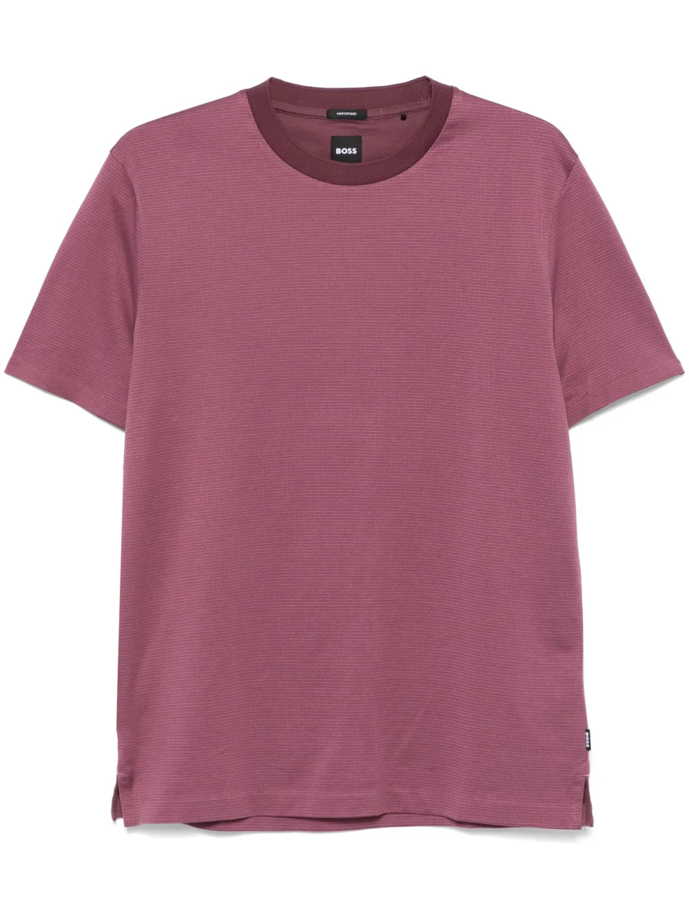 BOSS T-shirt con fantasia micro - Rosa