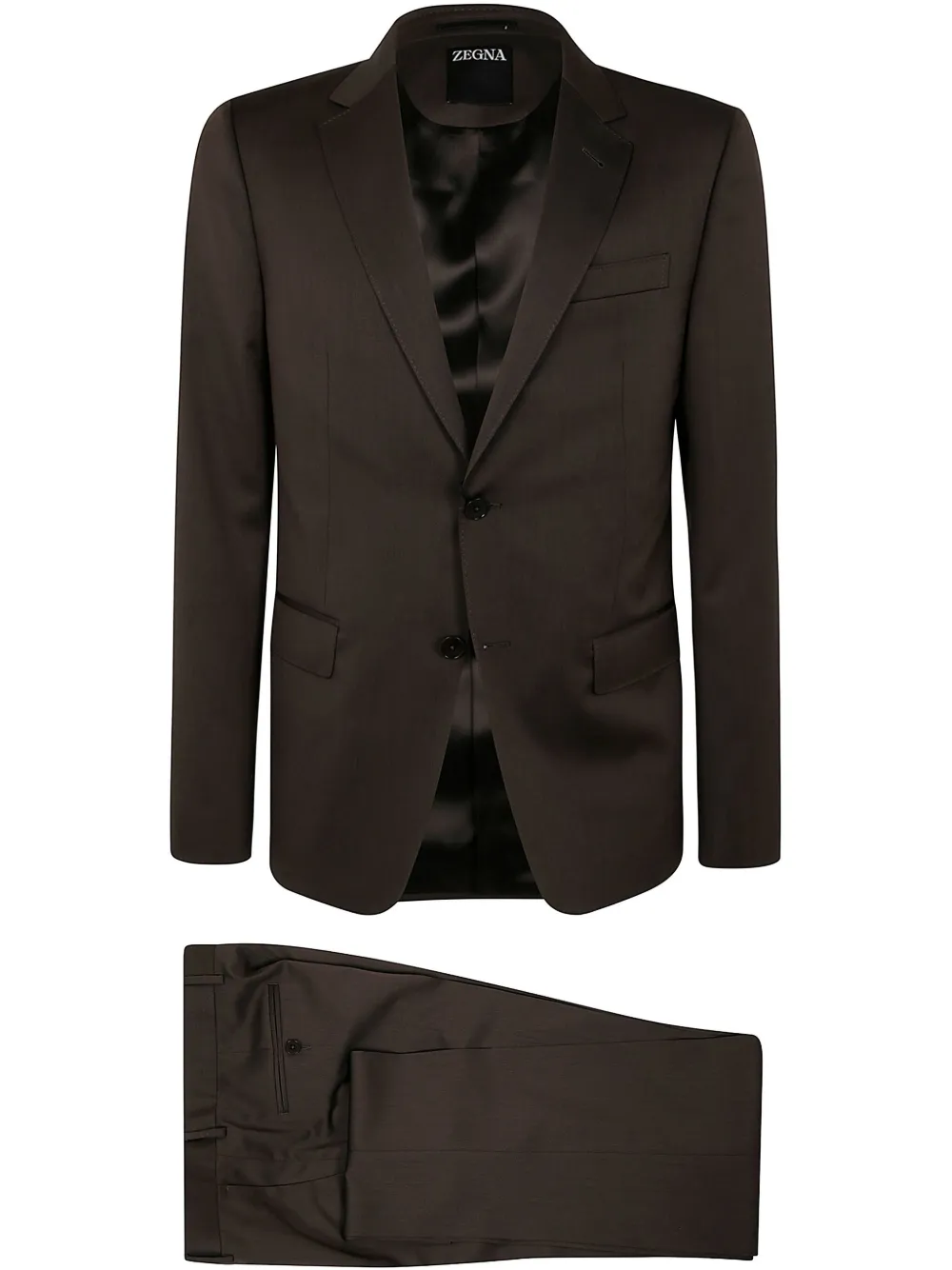 Zegna wool suit - Marrone