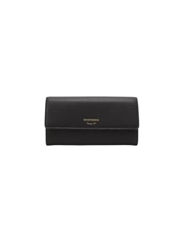 Emporio Armani Portafoglio Donna Myea Nero, Nero, Taglia Unica