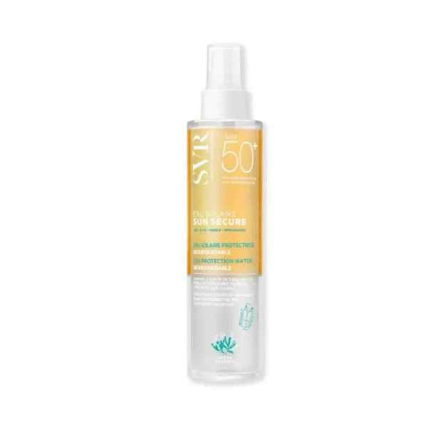 SVR Sun Secure Eau Solaire SPF50+ Travel Size Protezione Solare Viso E Corpo 100 Ml