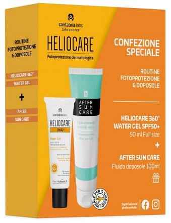 Heliocare 360 Water Gel 50 Ml + After Sun 100 Ml Travel Size