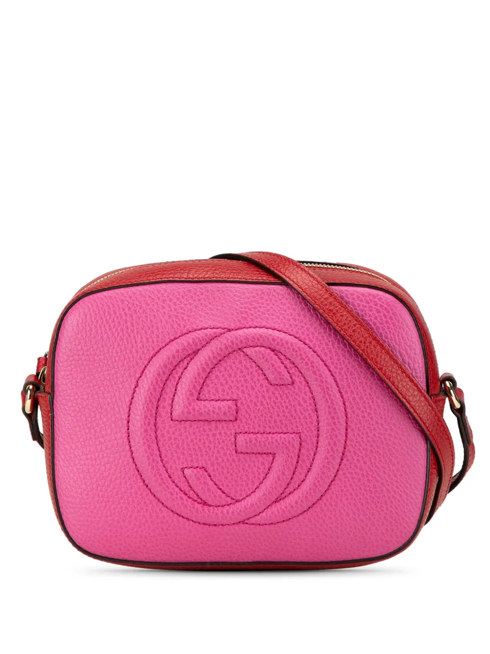 Gucci Pre-Owned 2000-2015 Small Bicolor Leather Soho Disco crossbody bag - Rosa