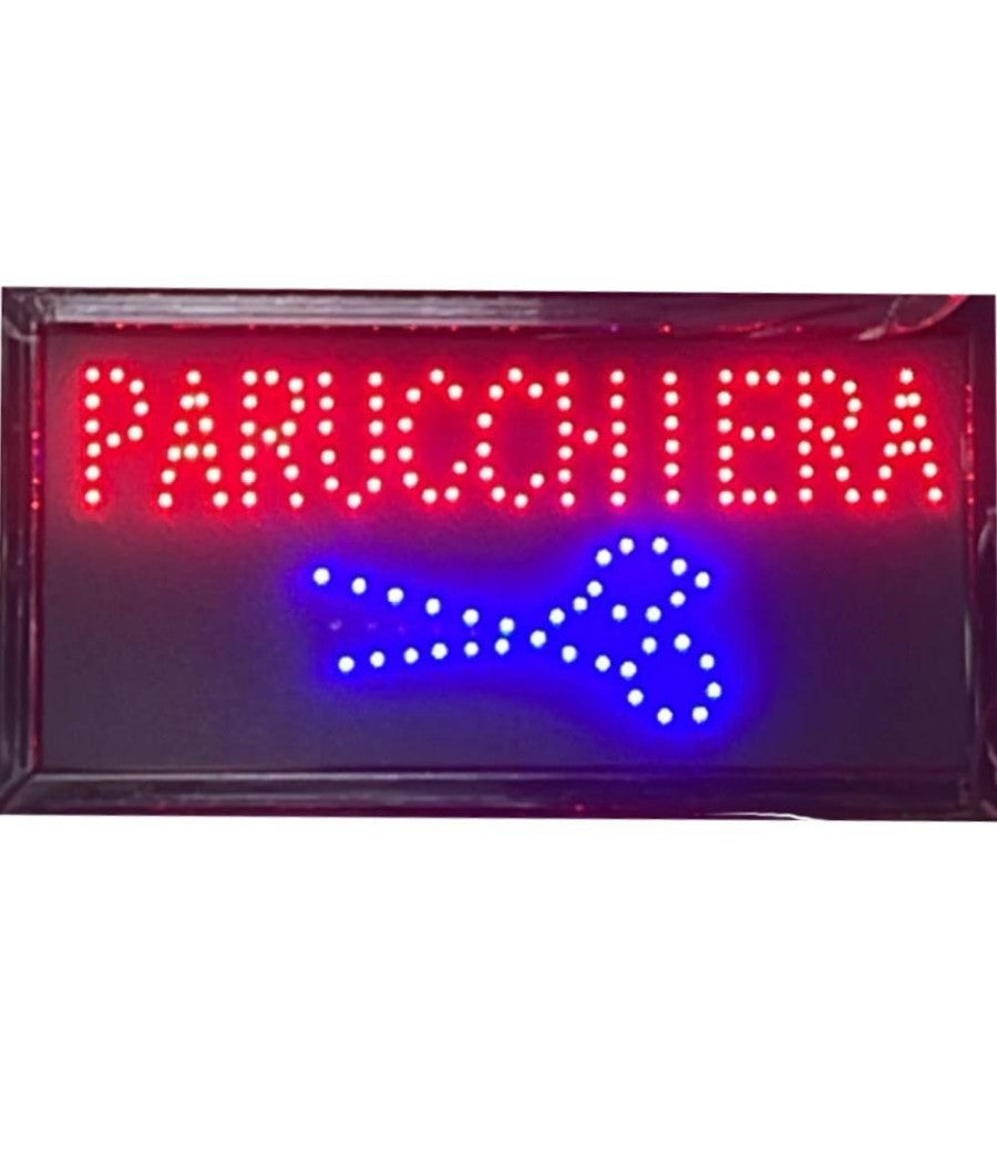 Insegna luminosa a led per parrucchieri salone bellezza con scritta parrucchiera