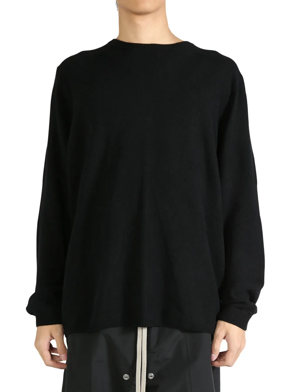 Moncler + Rick Owens knitted jumper - Nero