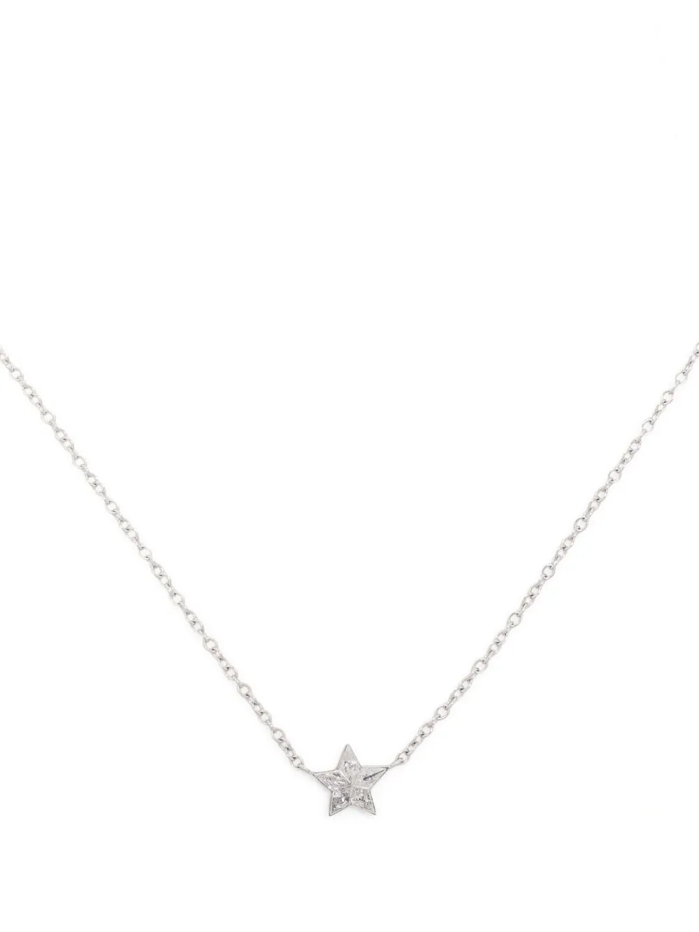 MARIA TASH Collana Star in oro bianco 18kt con diamanti - Argento