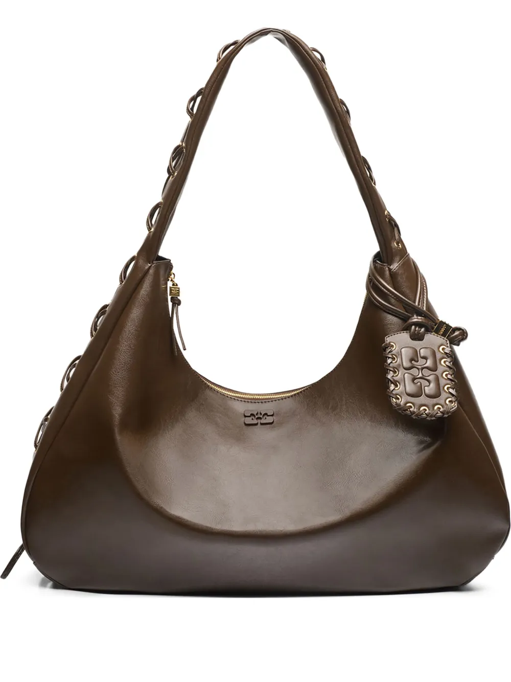 GANNI large hobo bag - Verde